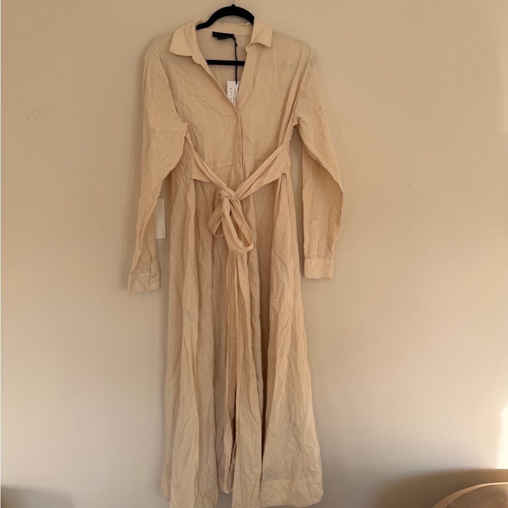 HATCH Long sleeve “Silvina” Cream Dress
